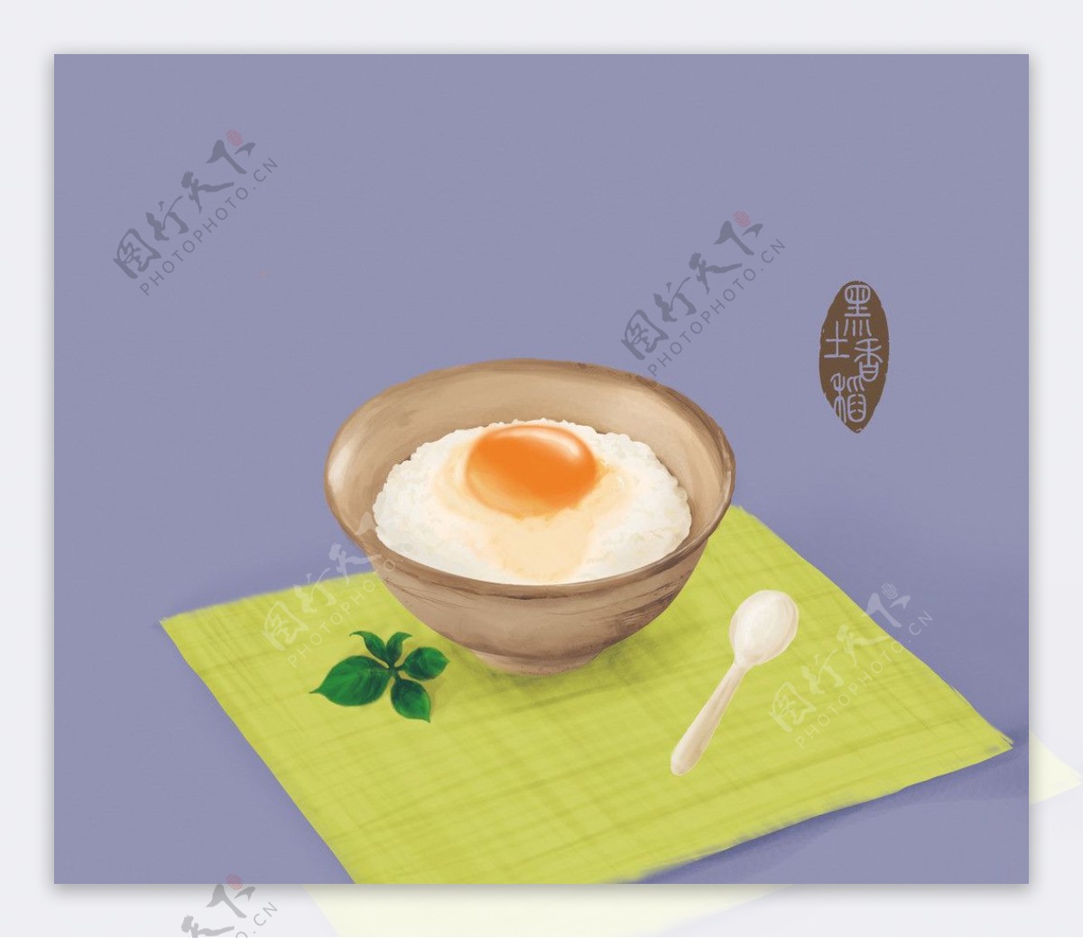 插画米饭静物食生活图片