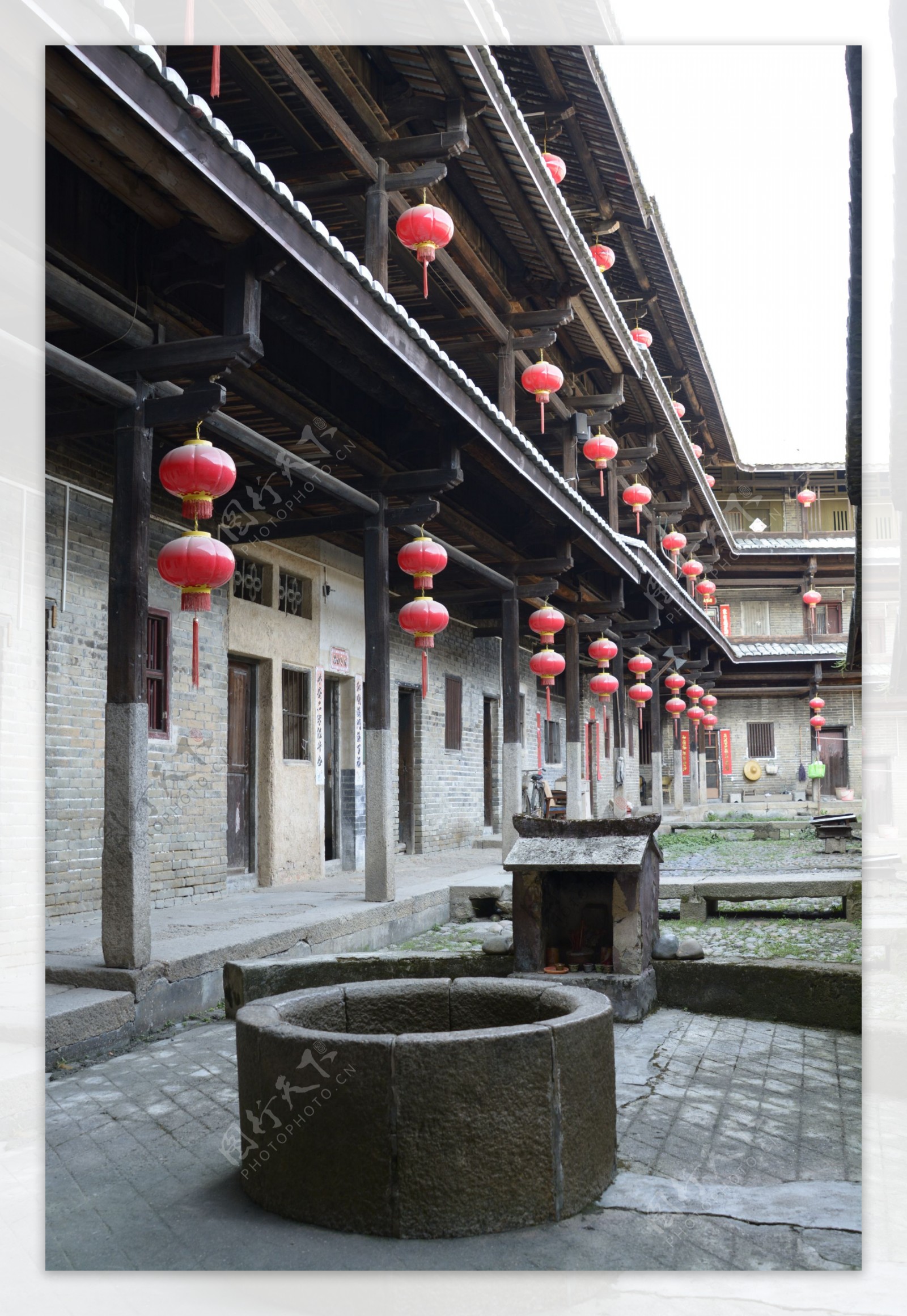 客家围龙屋传统建筑中国图片
