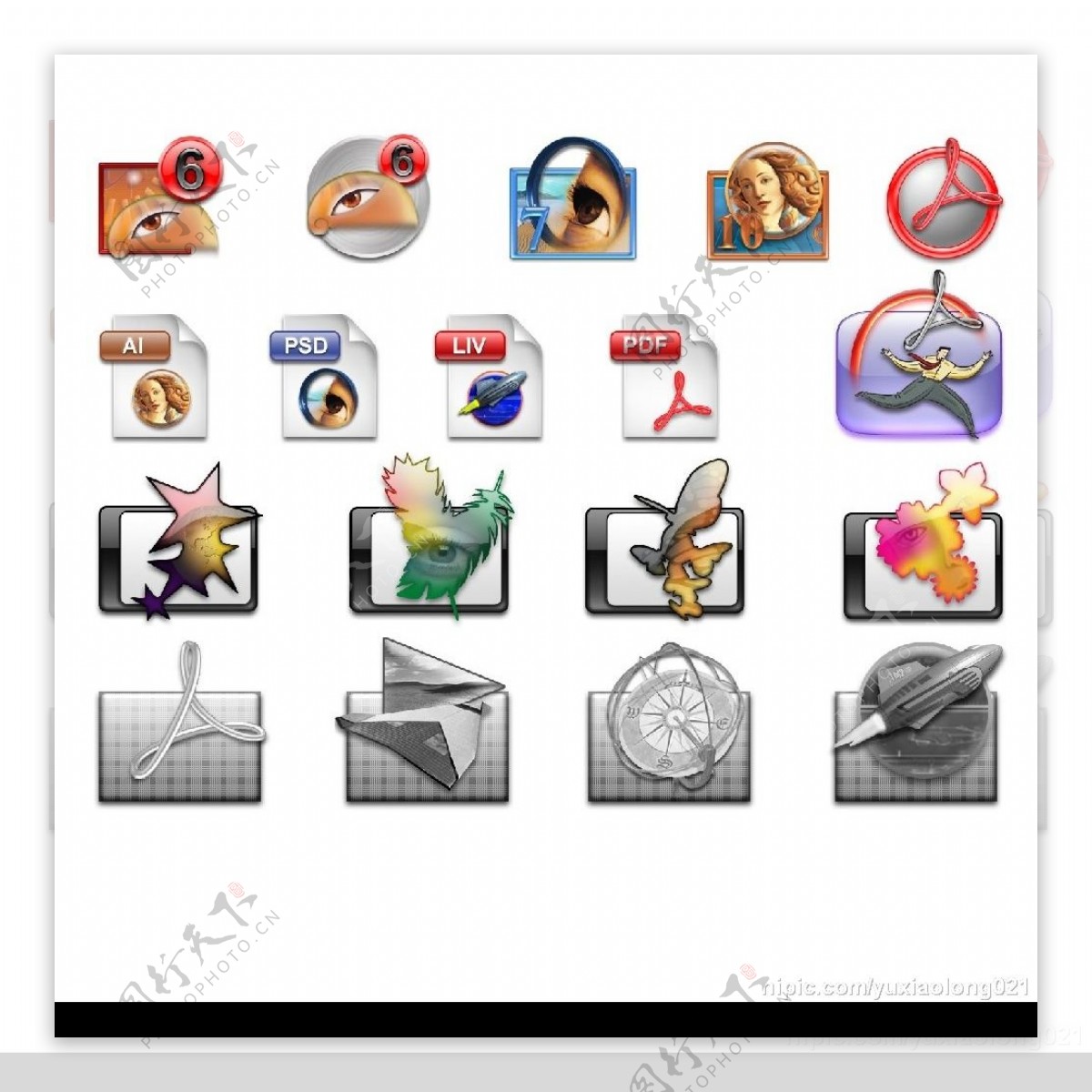 Adobe软件图标全收集图片