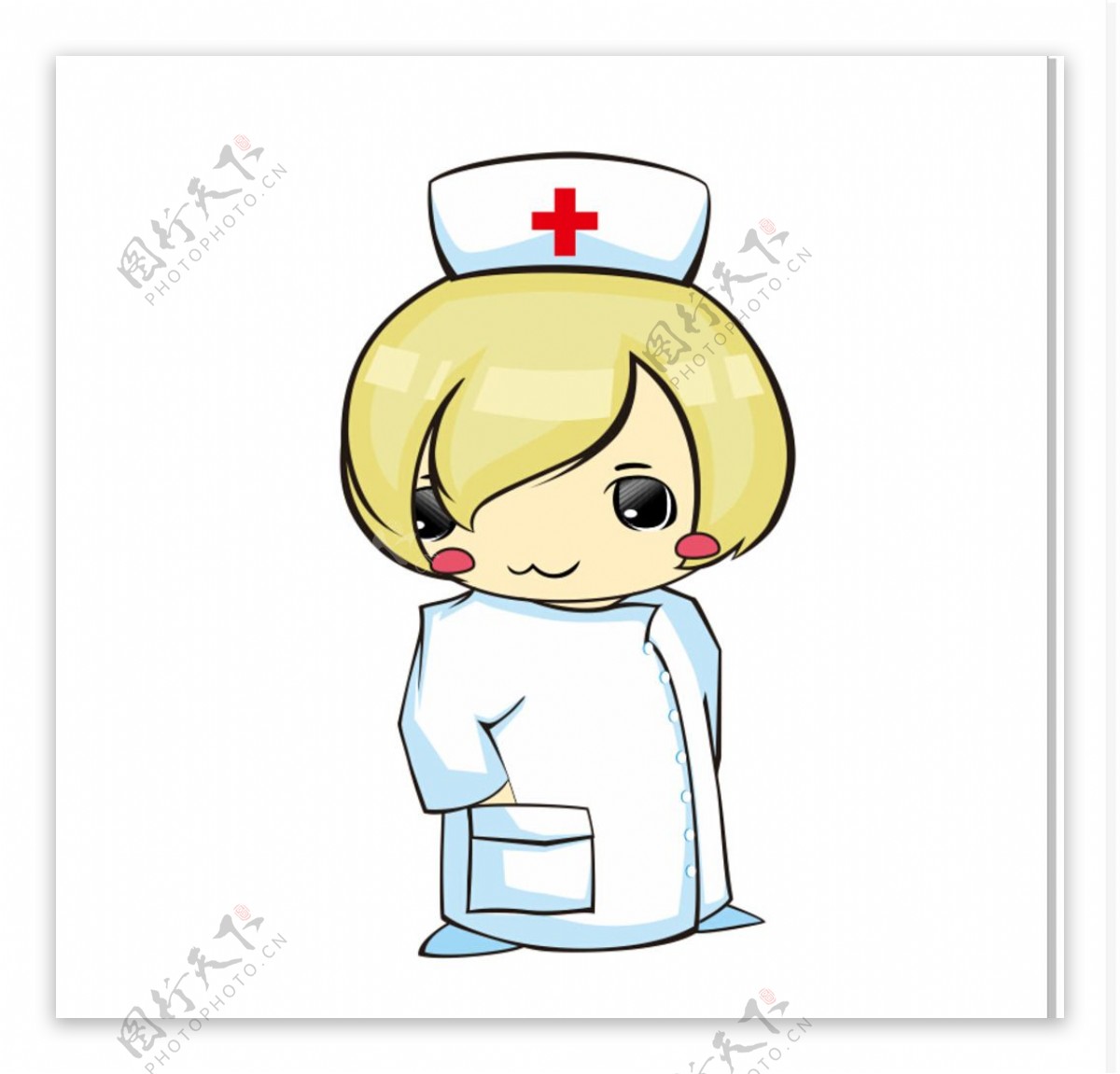 可爱卡通护士医生白衣图片