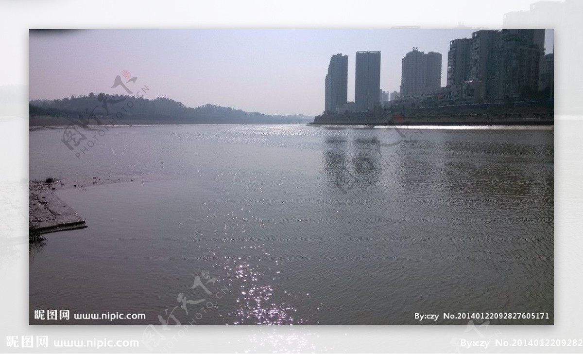 内江沱江河图片
