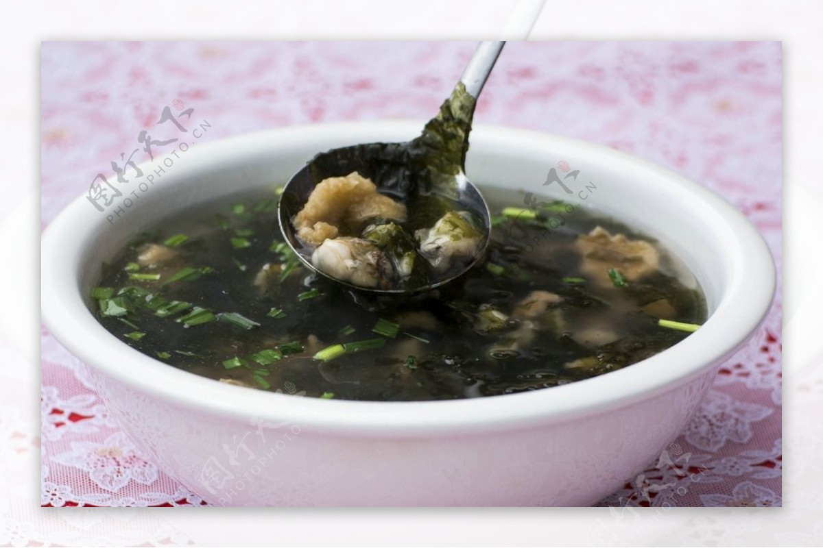 海蛎紫菜肉羹图片