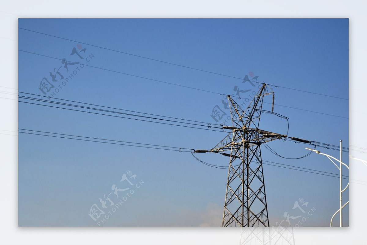 高压电线塔图片