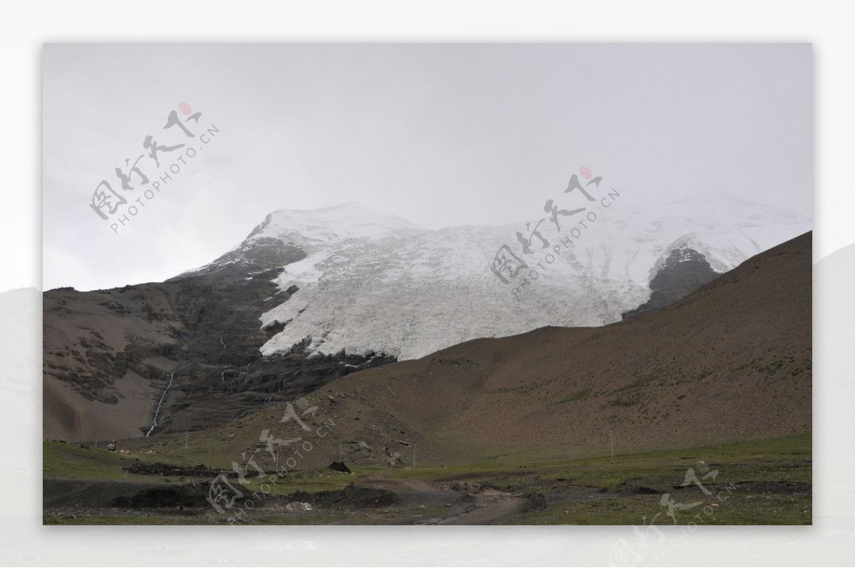 西藏卡若拉冰川图片