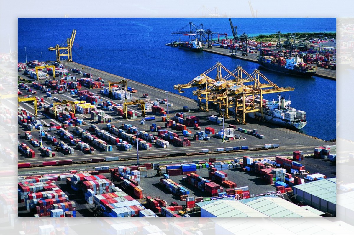 货物运输港口图片