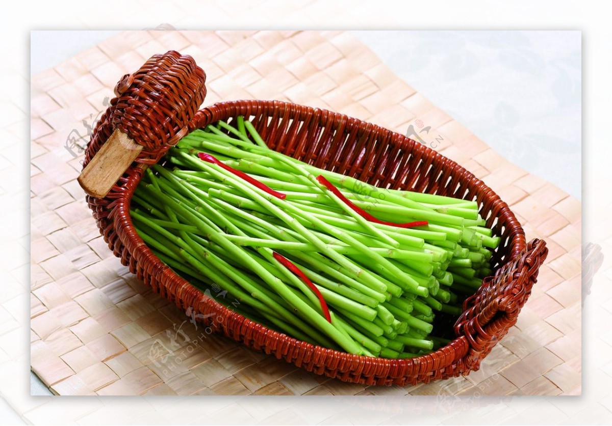 芦蒿配菜高清有机蔬菜图片