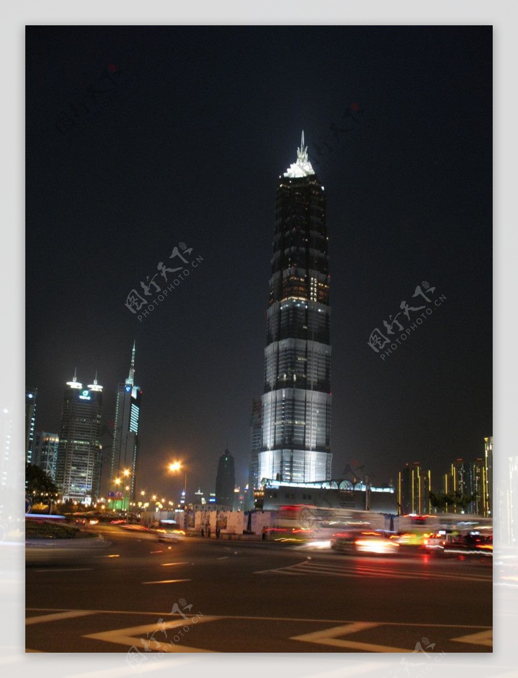 上海金茂大厦夜景图片