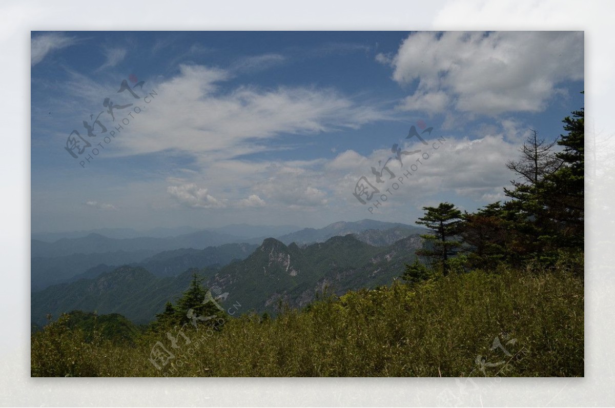 沣峪分水岭图片