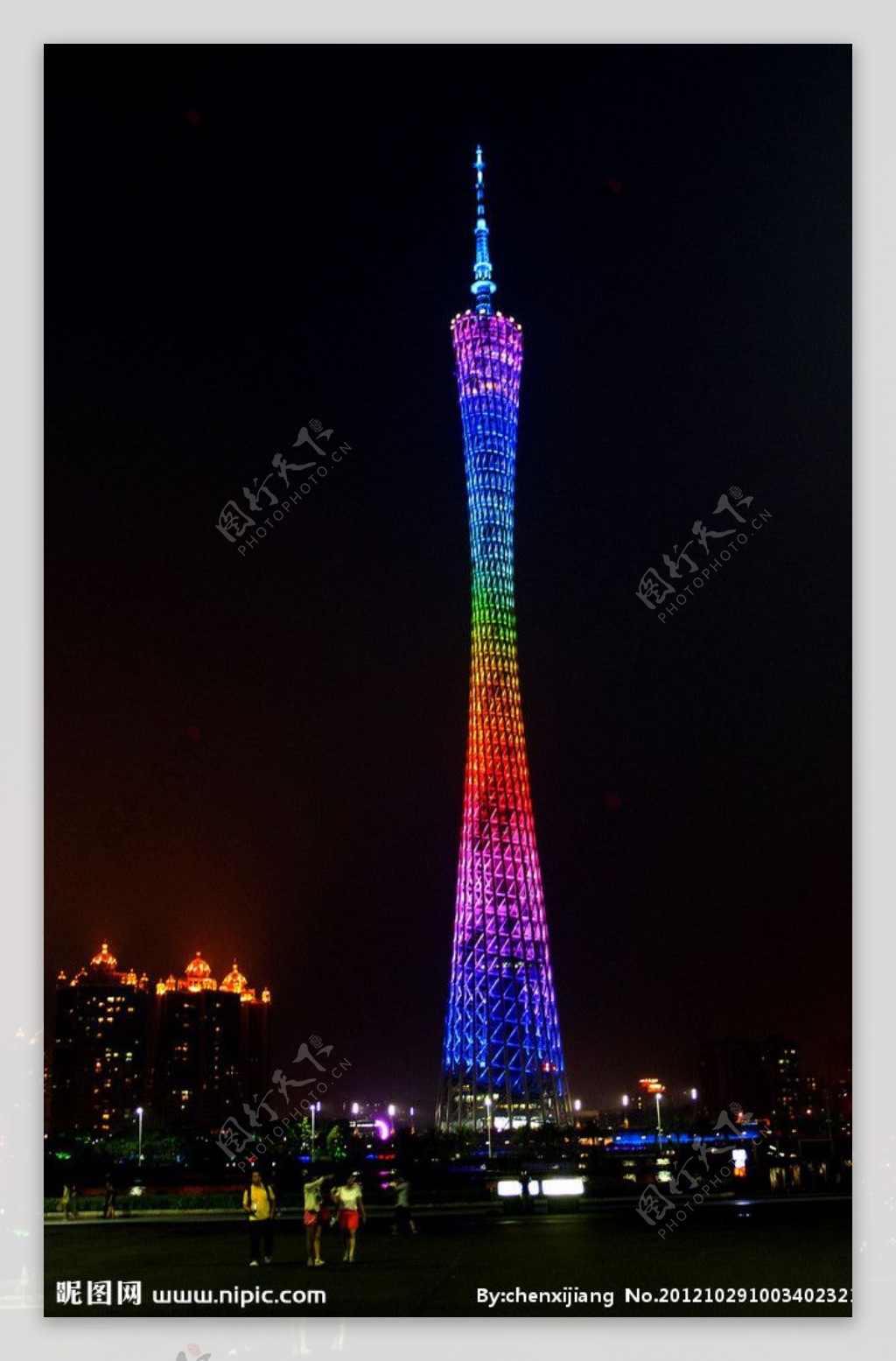 夜景广州塔图片