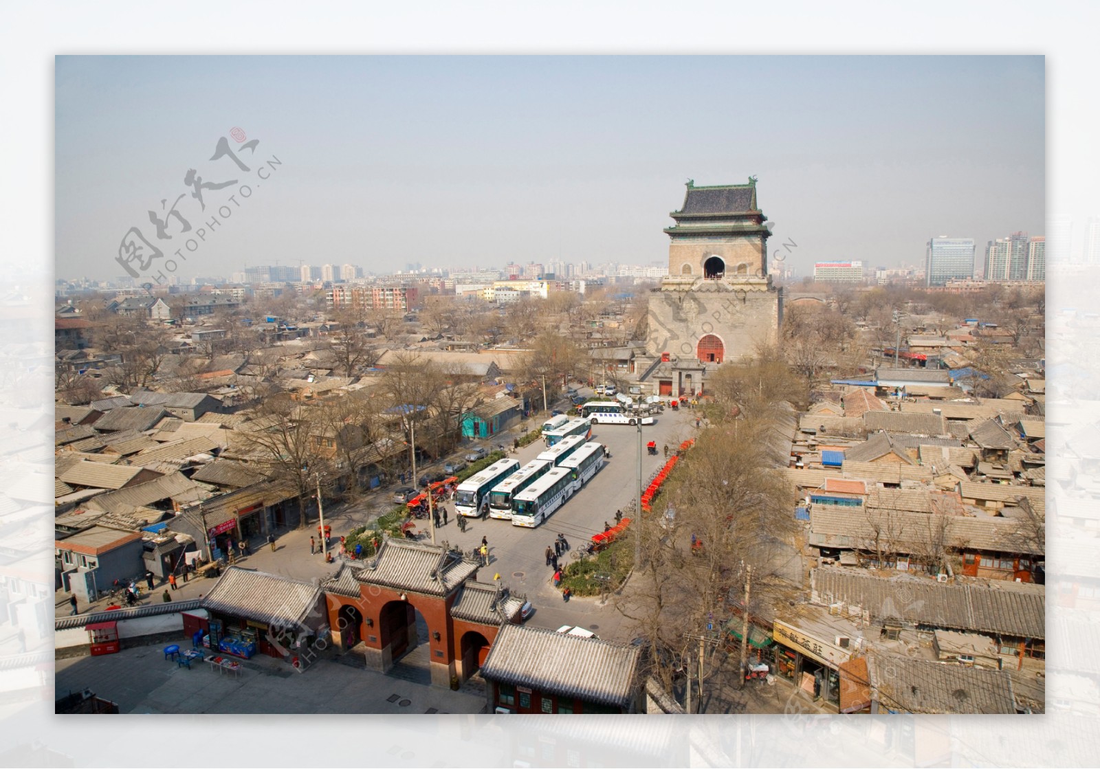 北京钟鼓楼风光图片