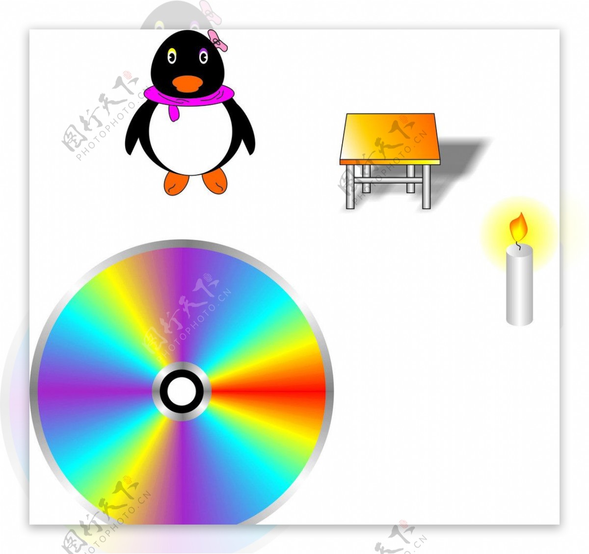 蜡烛桌QQ光盘图片