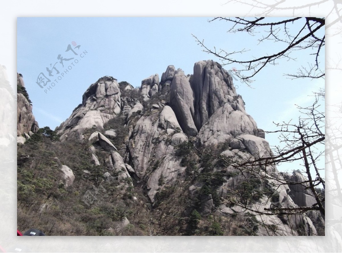 黄山奇石风景图片