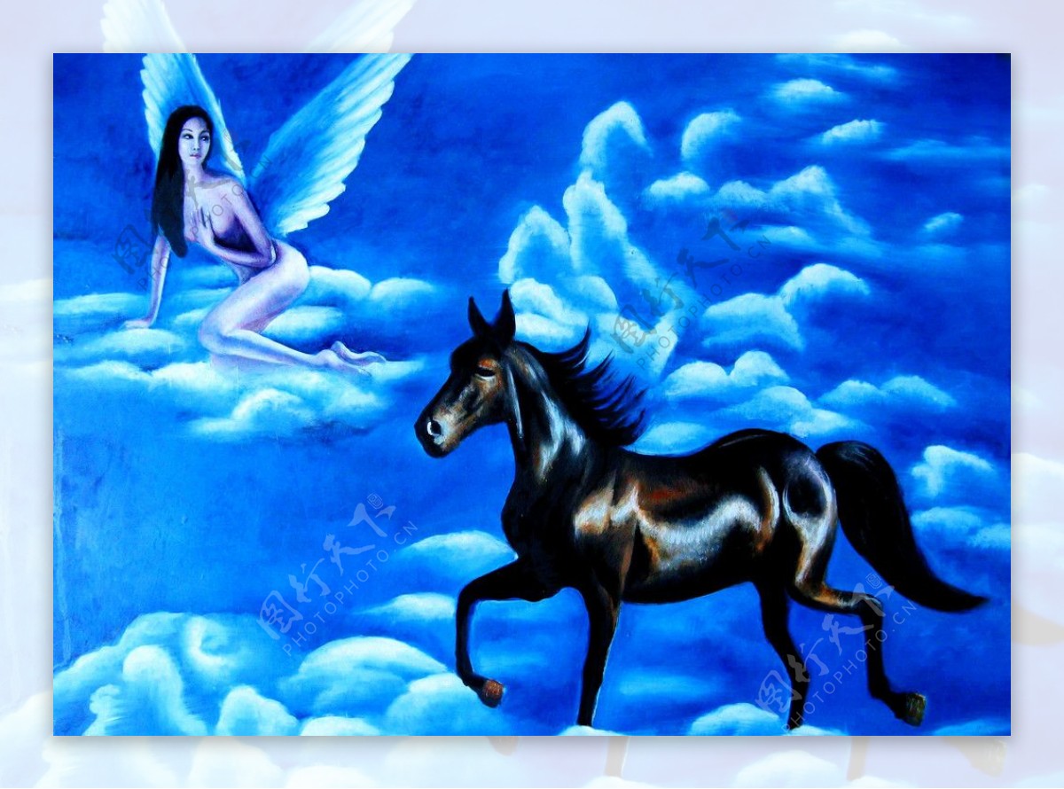 马与神女图片
