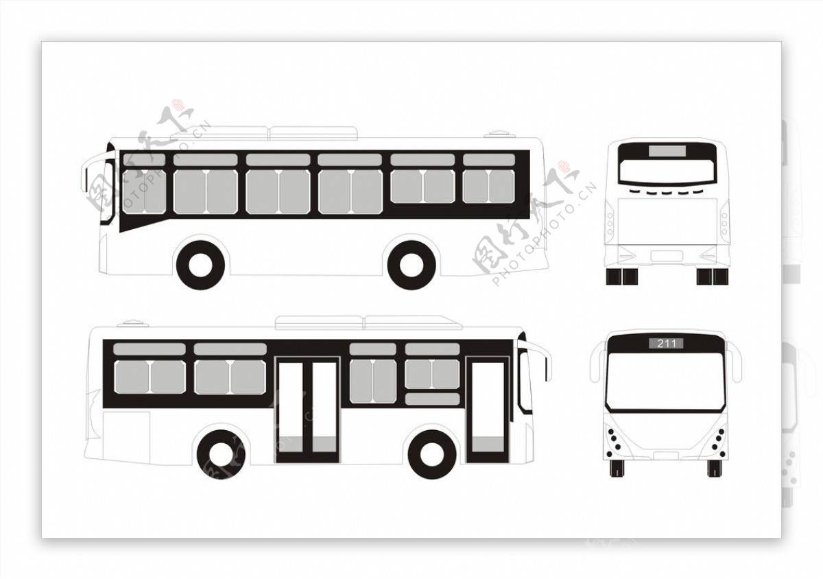 公交车体设计模板图片