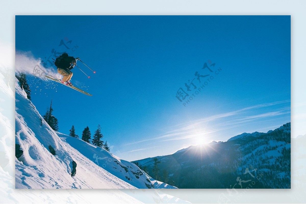 滑雪极限图片
