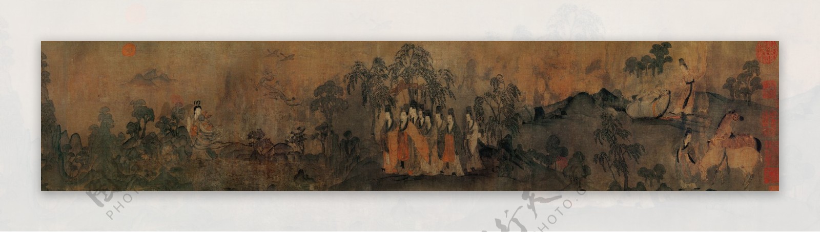 东晋顾恺之洛神赋故宫博物院藏主画面图片