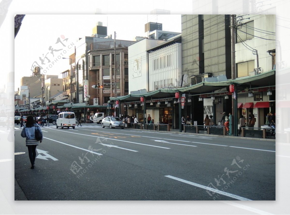 日本街道马路图片