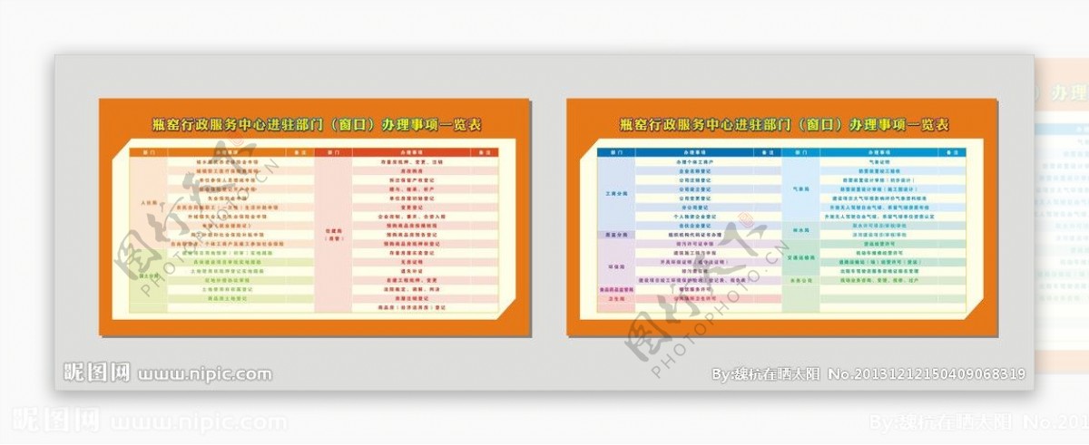 办事大厅一览表图片