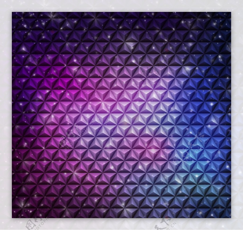 紫色立体抽象背景图片