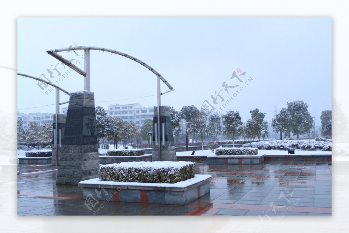 武宁雪景图片