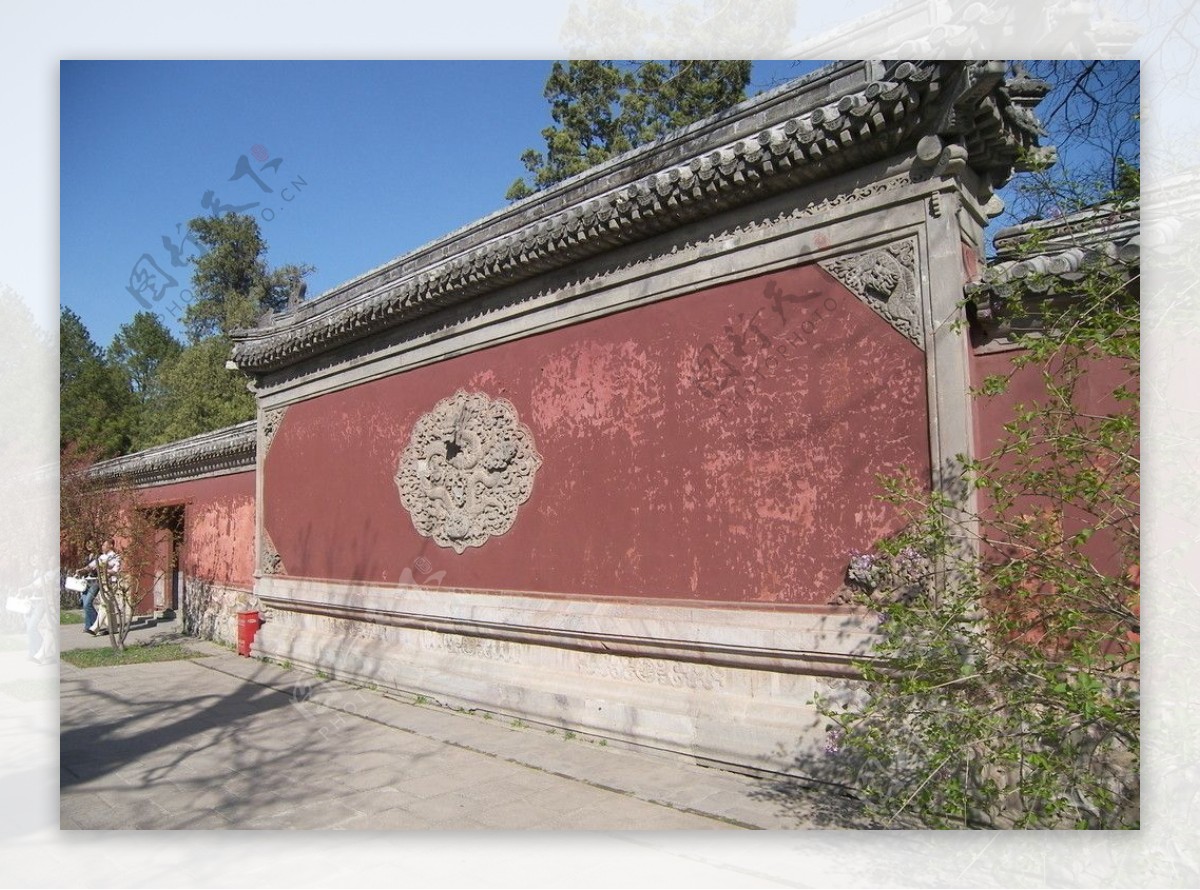 北京香山碧云寺影壁图片