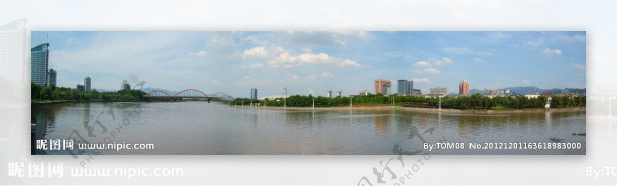 河流全景图片