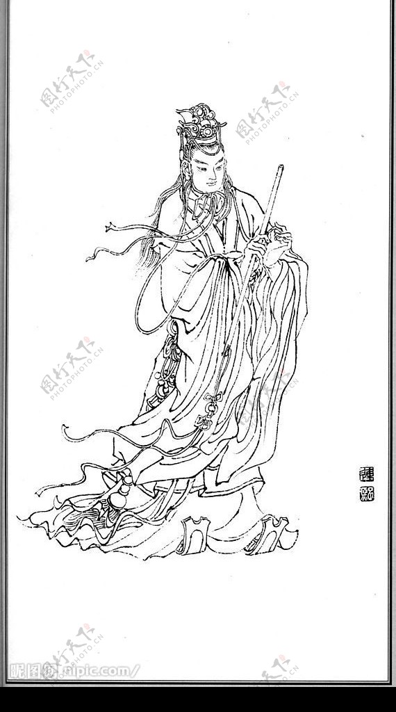 中国神话人物048萧史图片