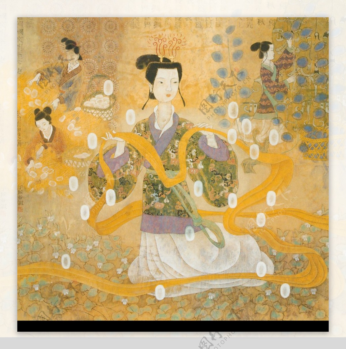 中国现代名画艺传千秋图古代美女图片