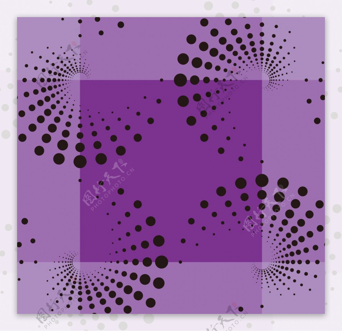漩涡形点状紫色底纹图片