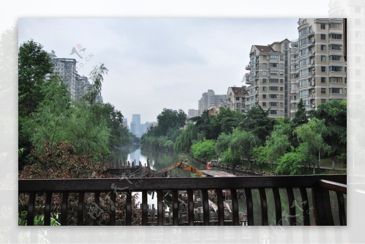 杭州护城河景观图片