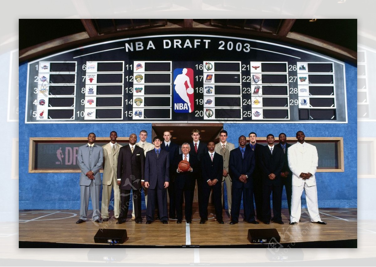 NBA2003年选秀乐透区全家福图片