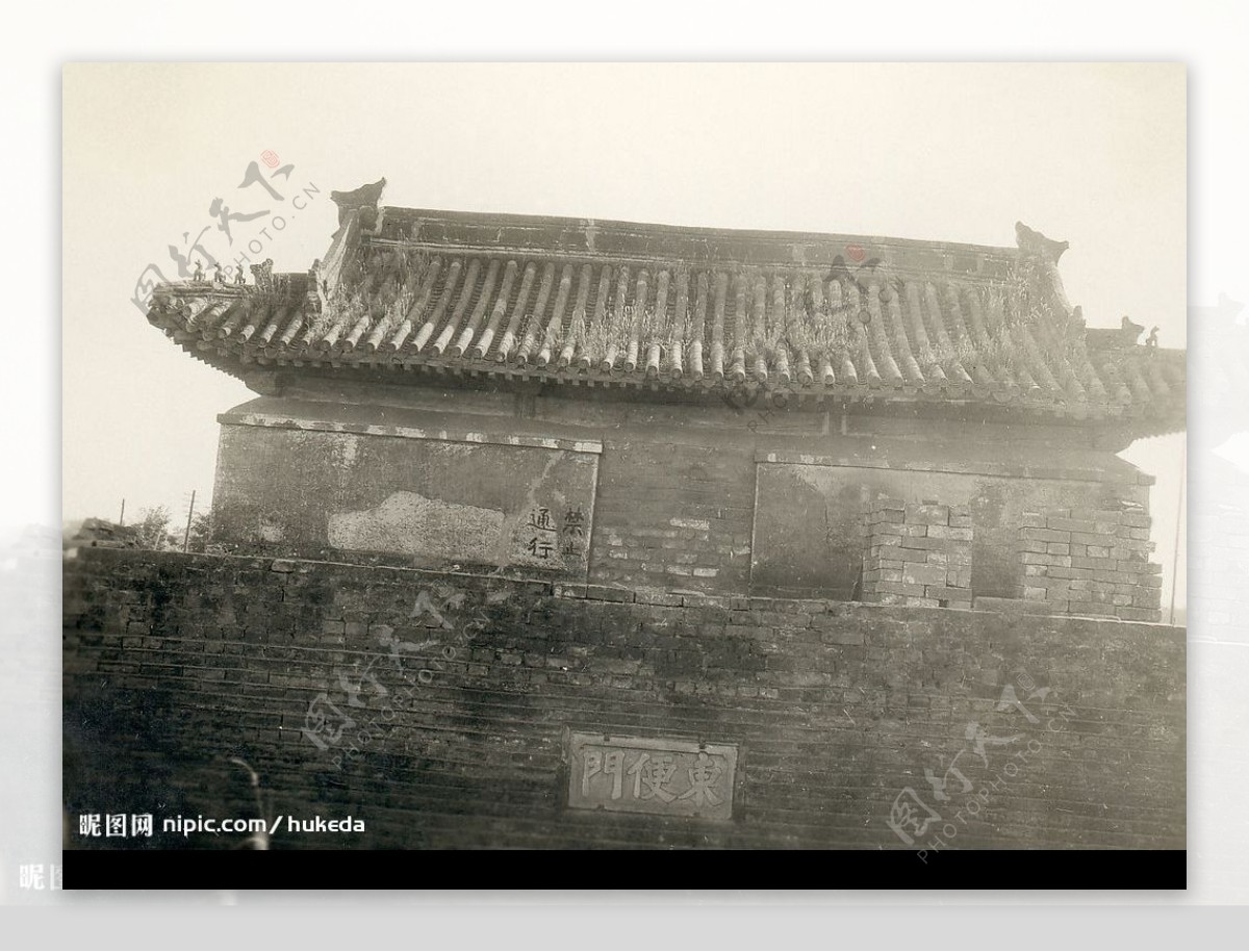老北京城门图片