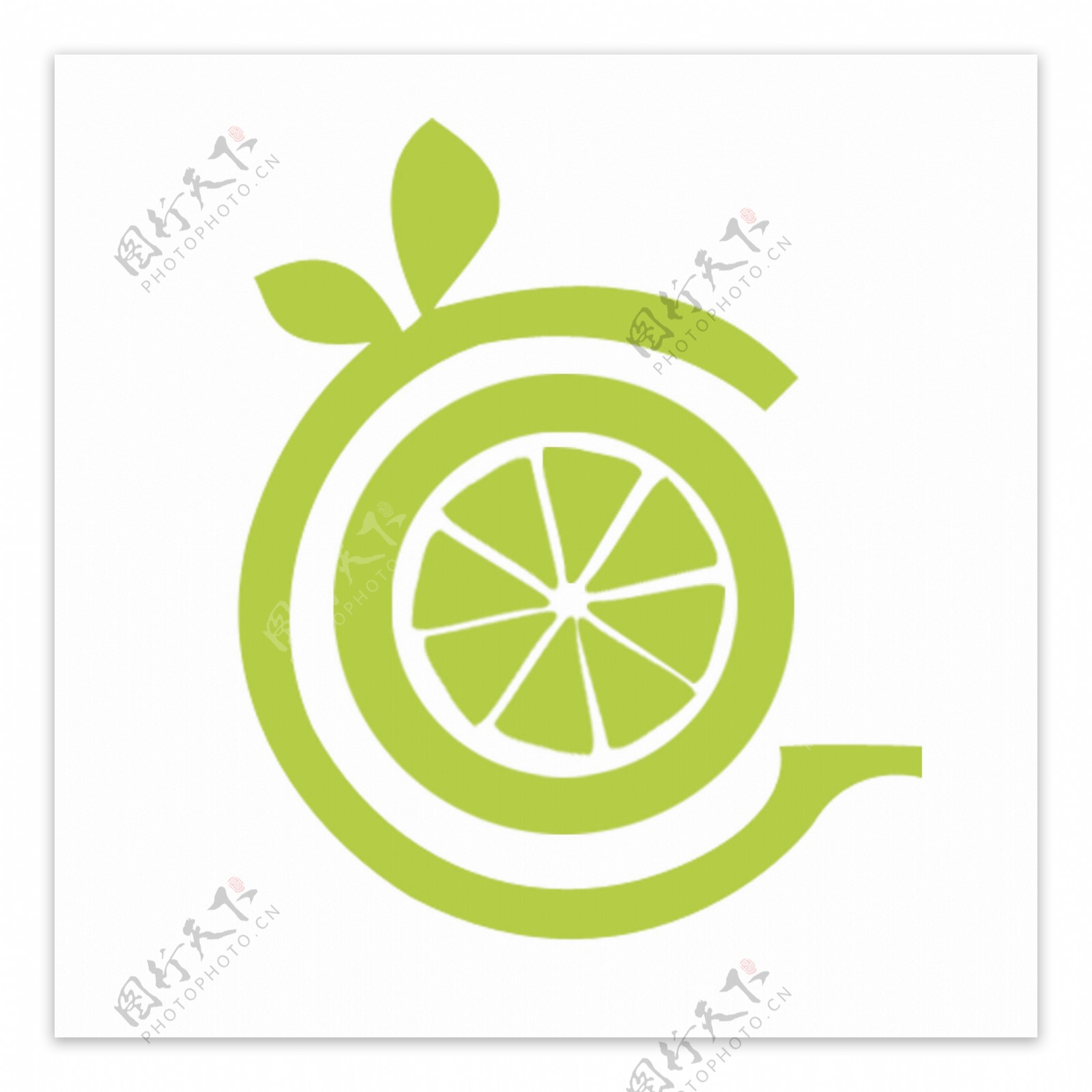 绿色水果logo图片