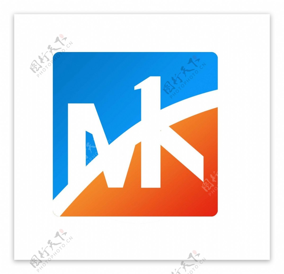 字母MK标志设计图片