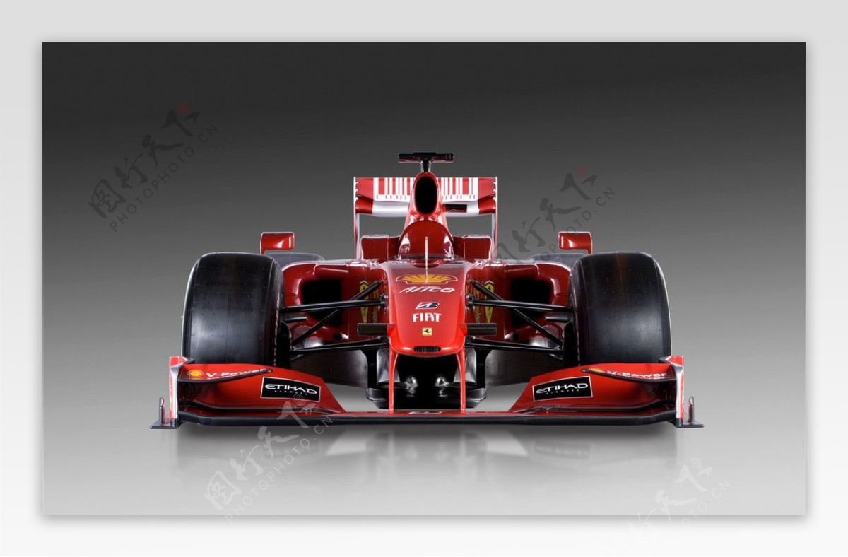 红色法拉利方程式赛车图片