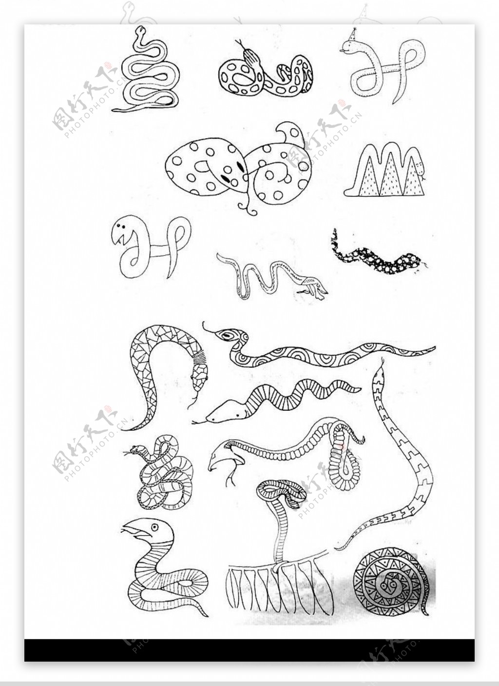 动物扫描蛇图片