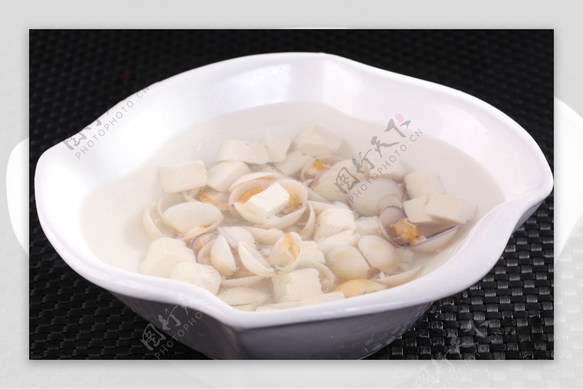 蛤蜊豆腐汤图片