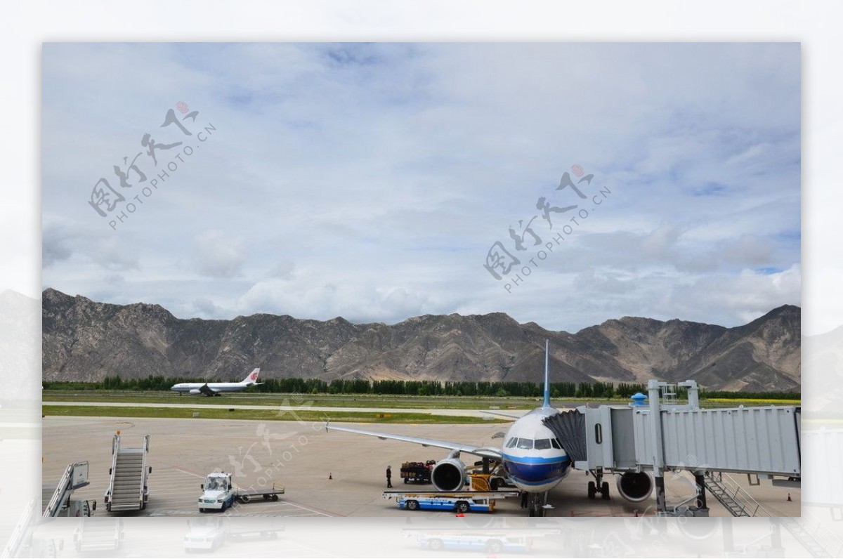 西藏拉萨贡嘎国际机场图片
