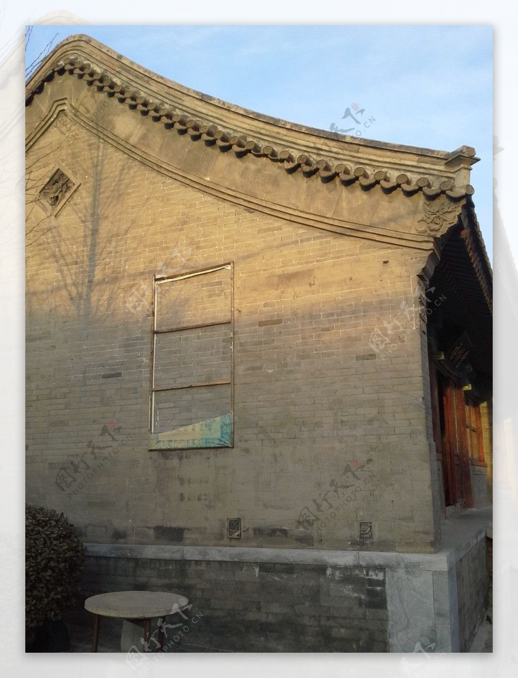 老北京山墙图片
