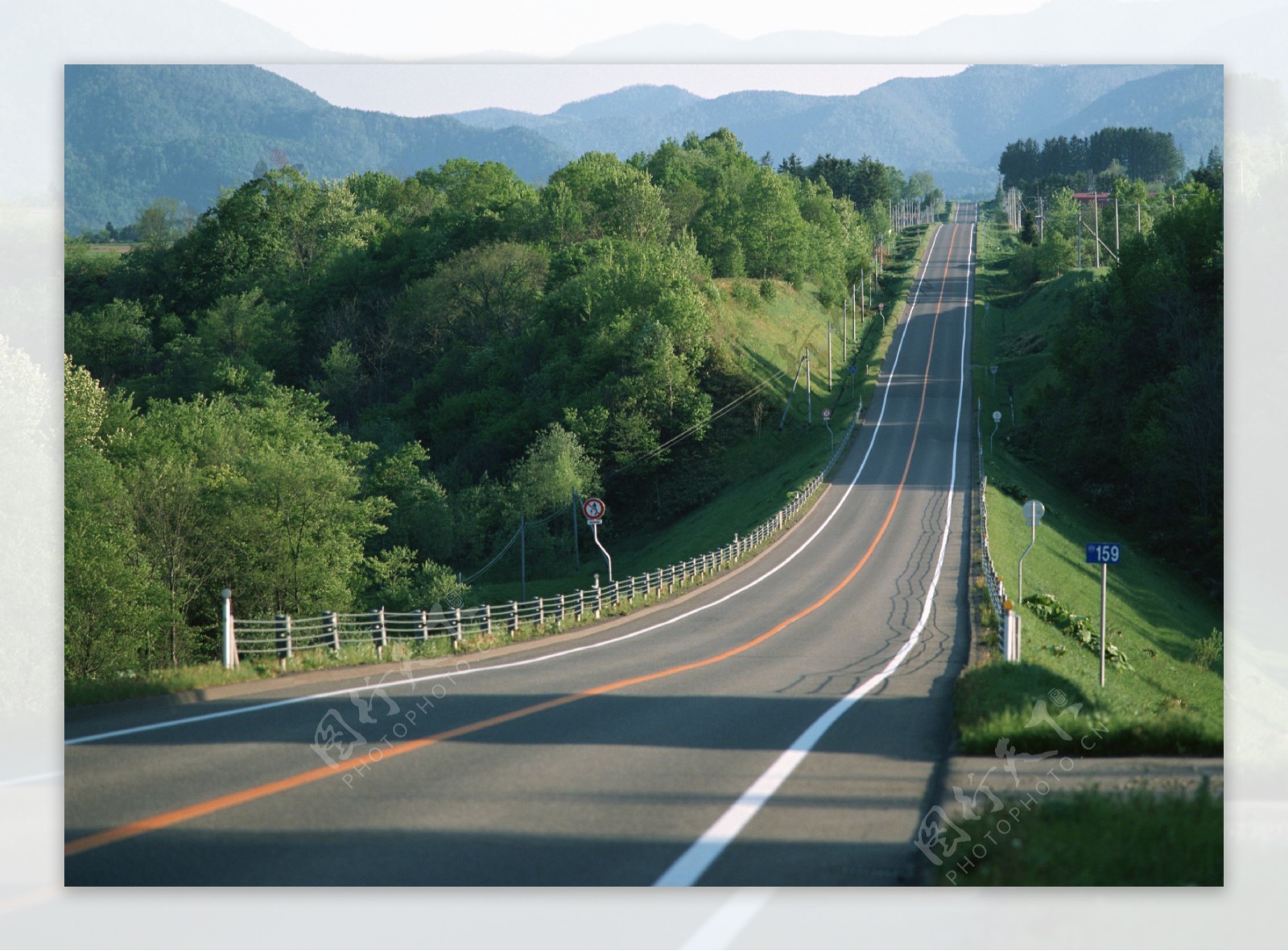 大幅高山公路图图片