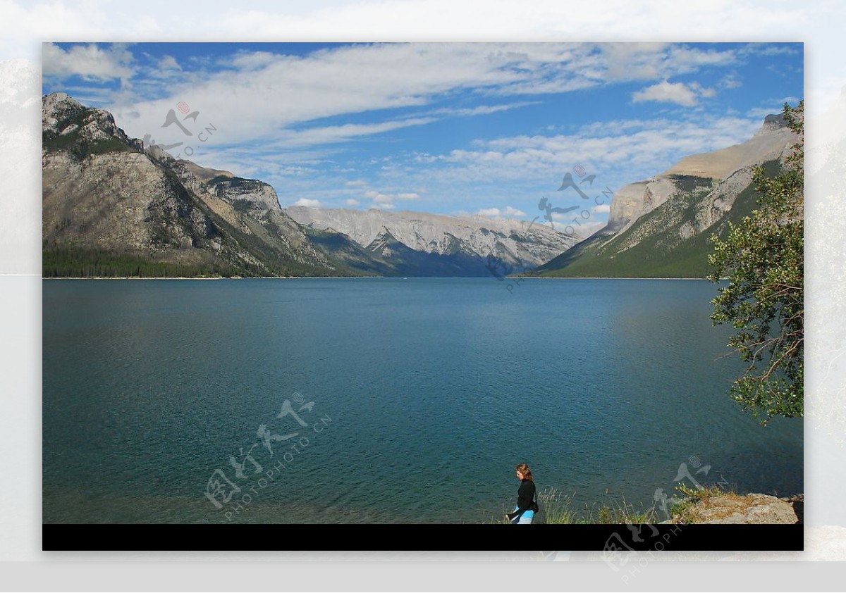 加拿大卡尔加里班芙镇迷尔苏瓦湖图片