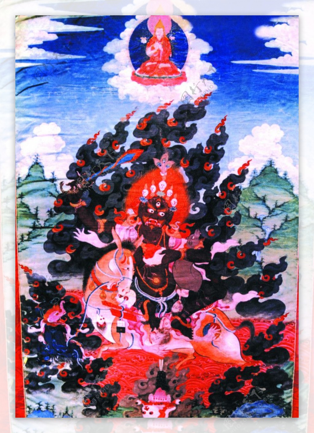 西藏日喀则唐卡佛教佛法佛经佛龛唐卡全大藏族文化18图片