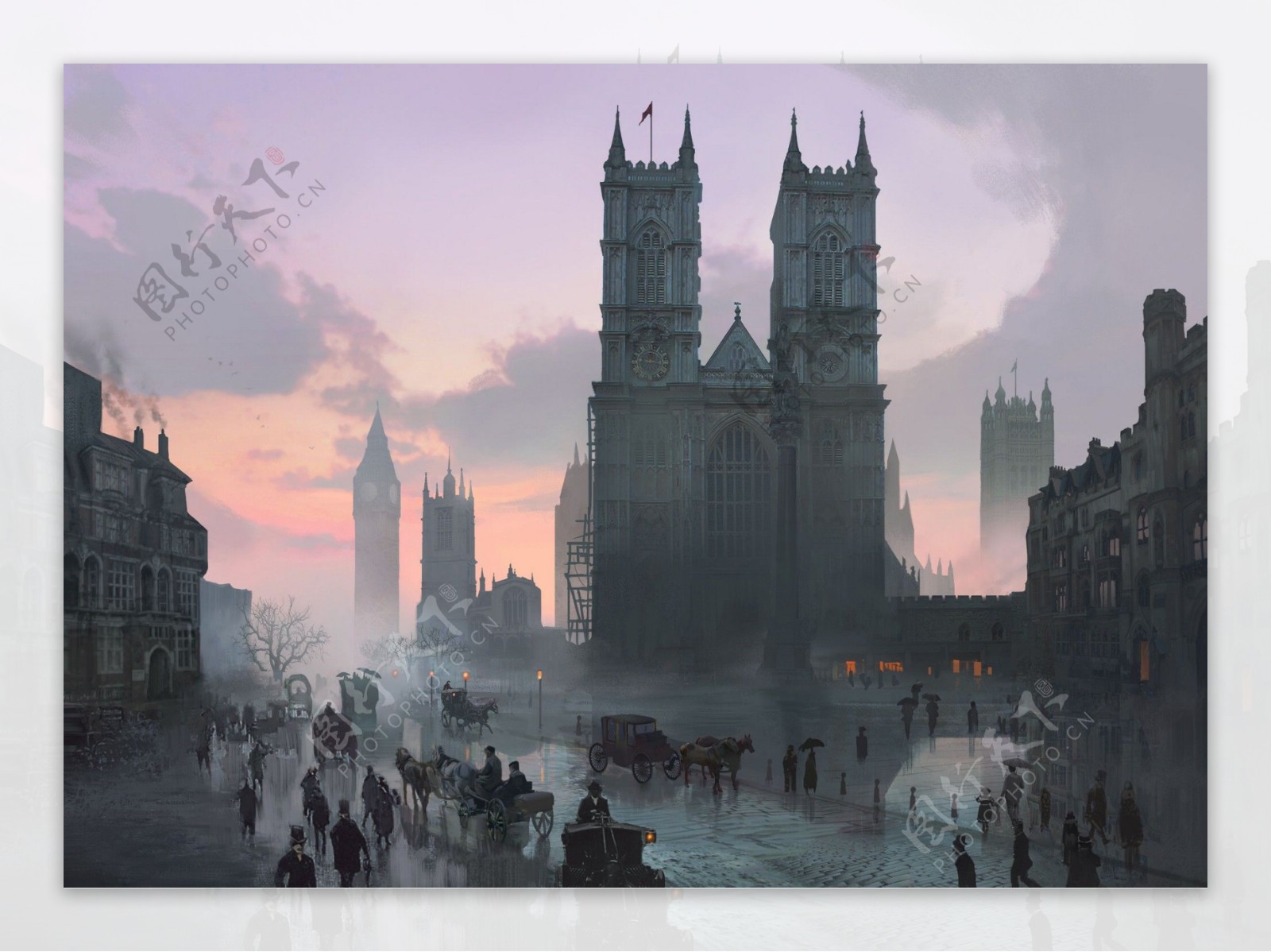 19世纪伦敦广场图片