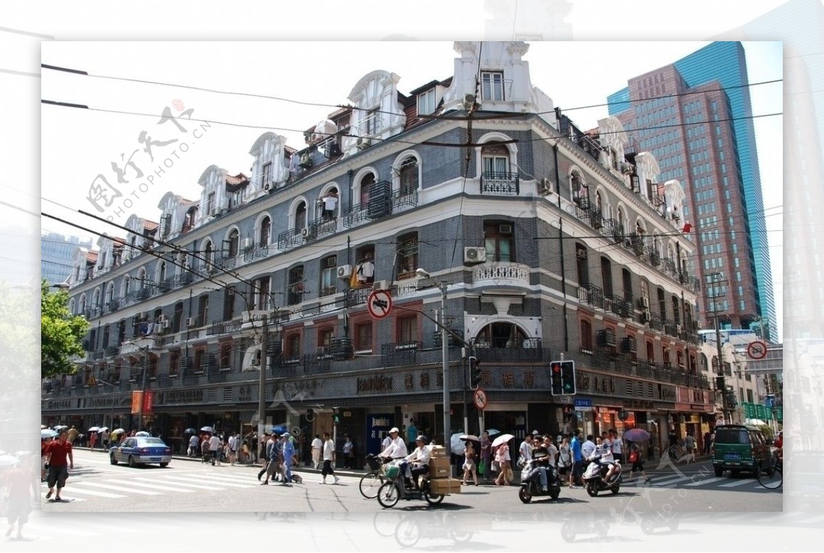 上海南京东路四川路口街景图片