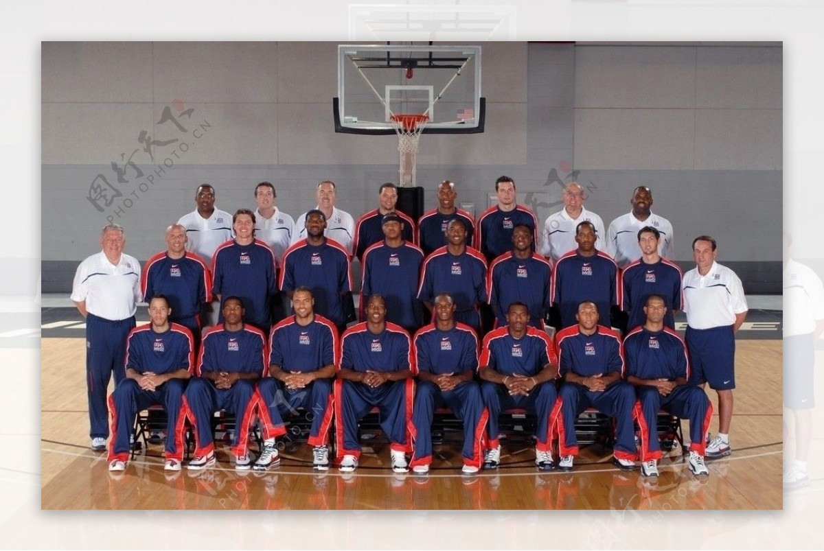 美国篮球队图片