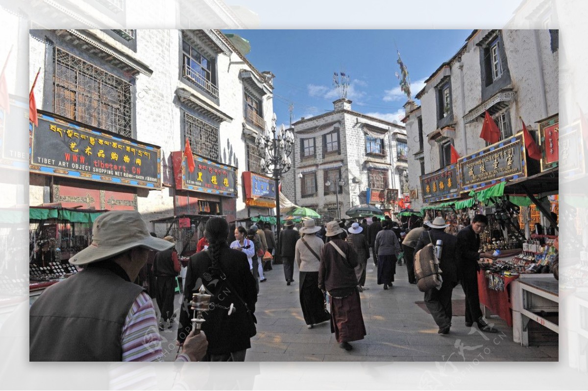 西藏八角街图片