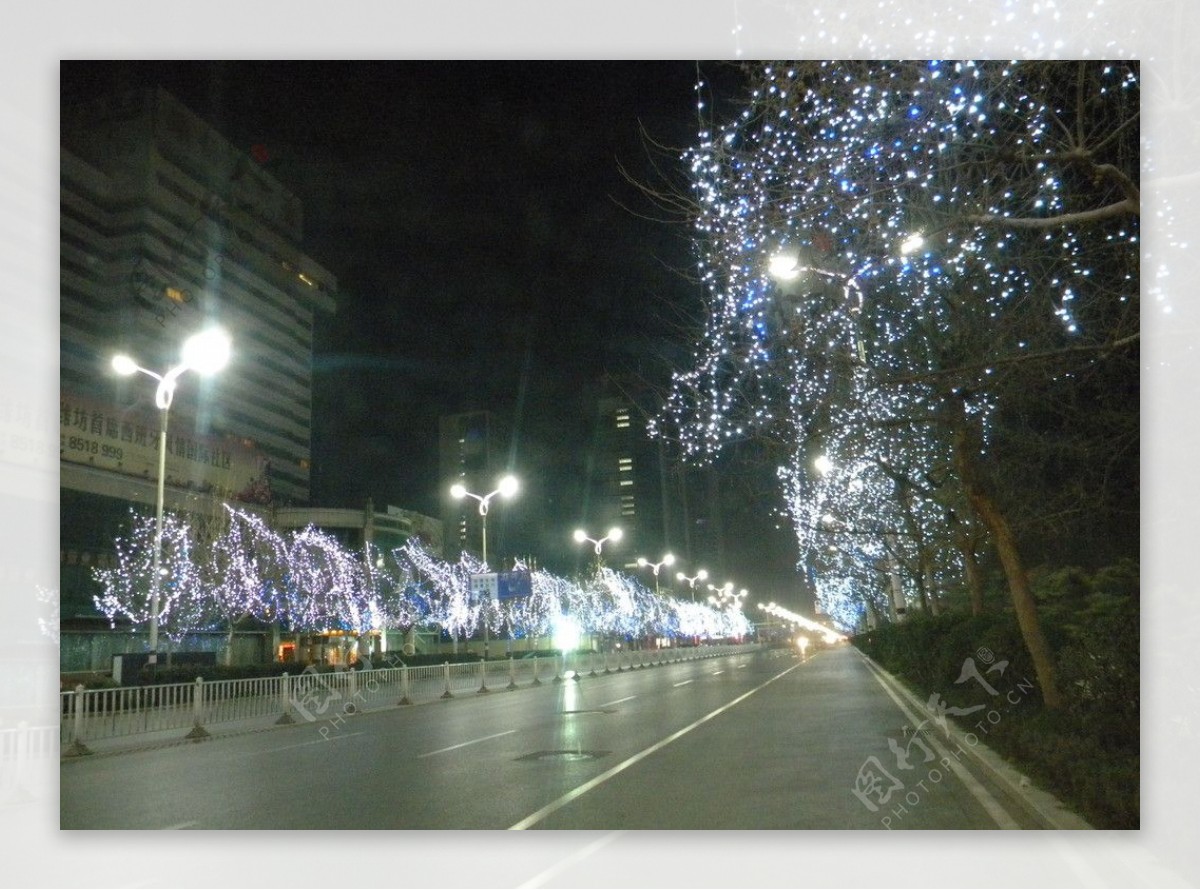 鸢都夜景图片