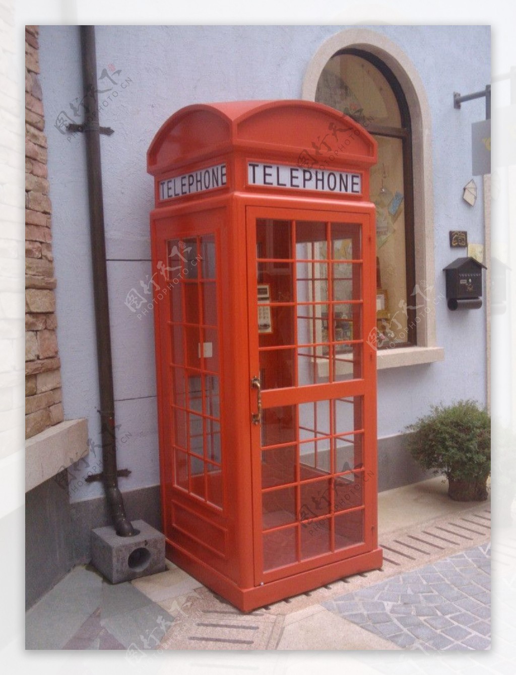 西式电话亭图片