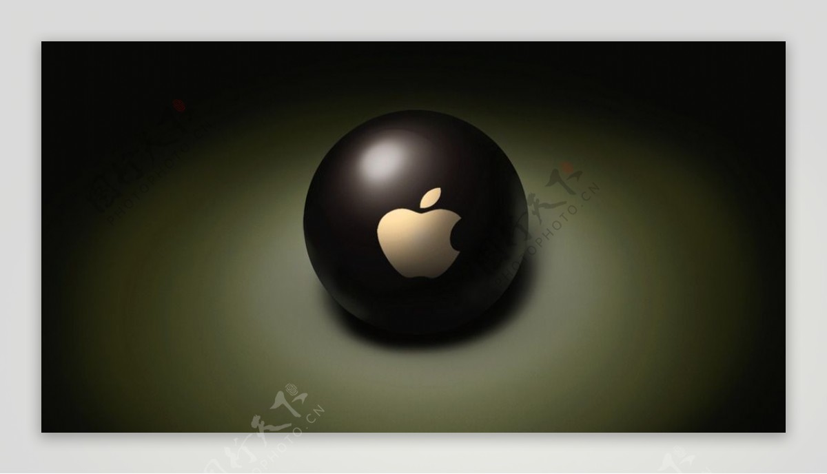 苹果LOGO立体桌面壁纸图片