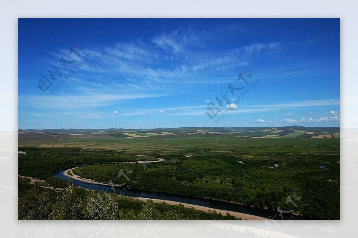 内蒙古莫尔道嘎根河湿地图片